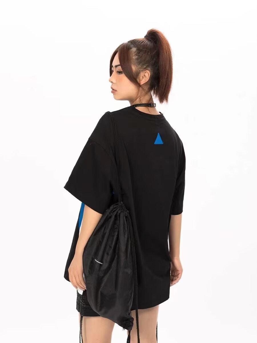 Round Neck Printed Top Ins Fashion Brand Loose Half-sleeved T-shirt