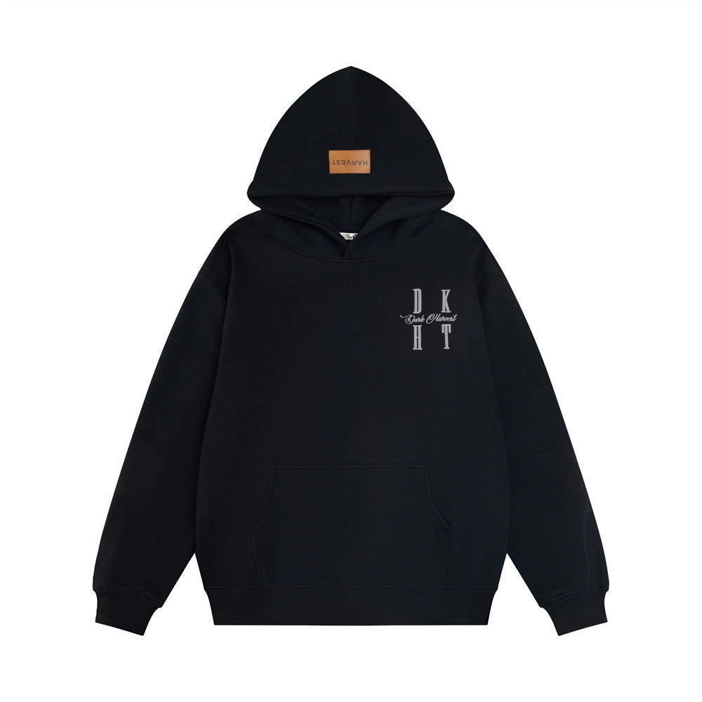 Loose Casual Letters Embroidered Hoodie