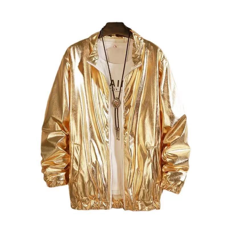 Solid Color Baggy Glossy Performance Wear Coat