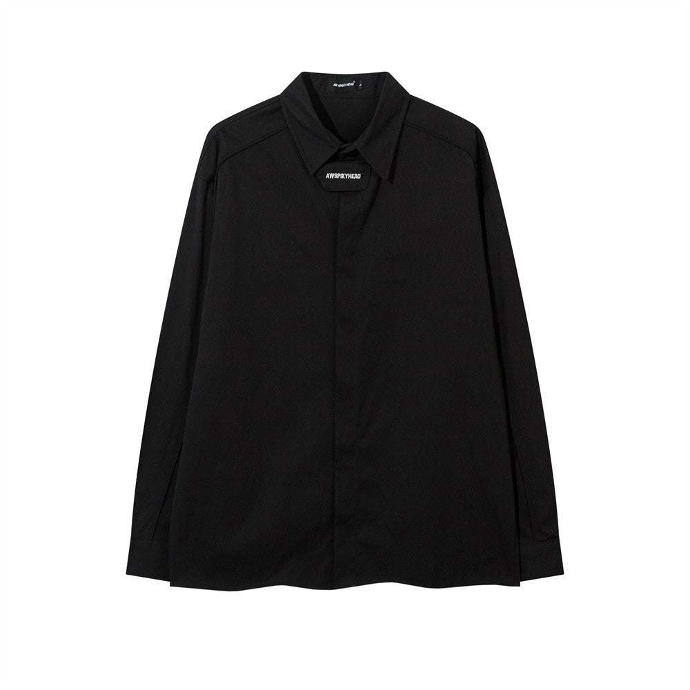 Trendy Brand Handsome Loose Long-sleeved Shirt