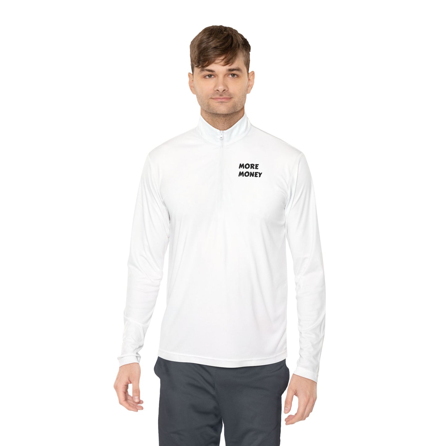 Unisex Quarter-Zip Pullover - "More Money" Motivational Wear
