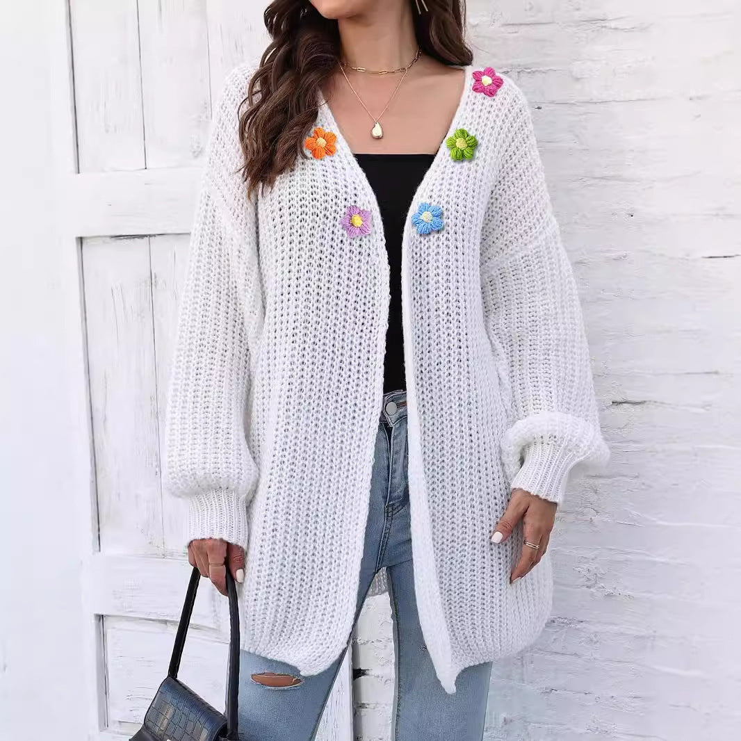 Women's Thick Coat Thick Needle Woven Sweater