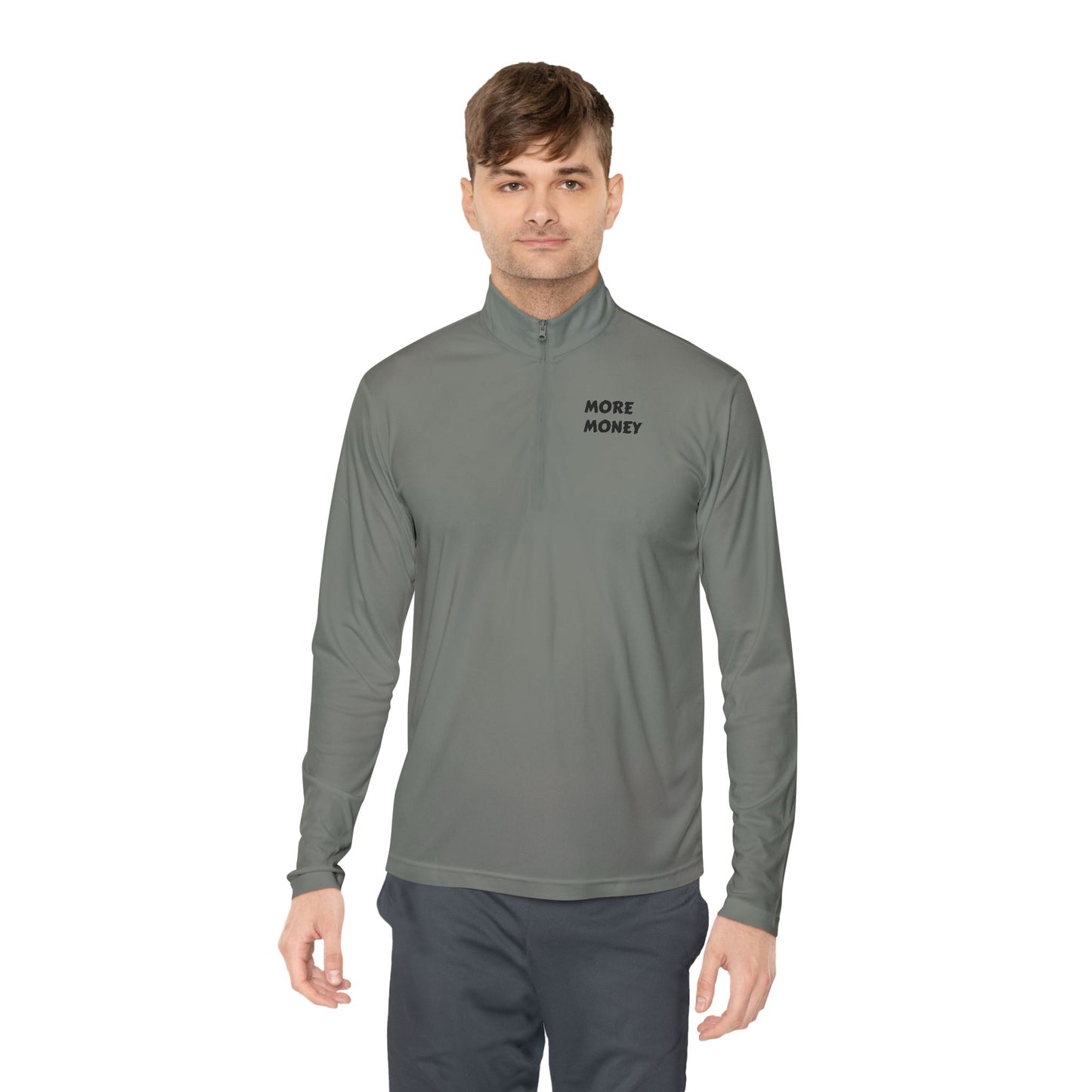 Unisex Quarter-Zip Pullover - "More Money" Motivational Wear