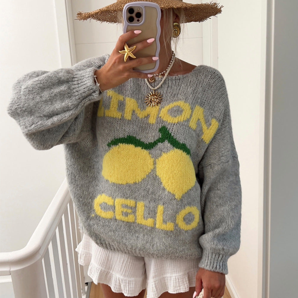 Loose Cardigan Casual Brocade Sweater