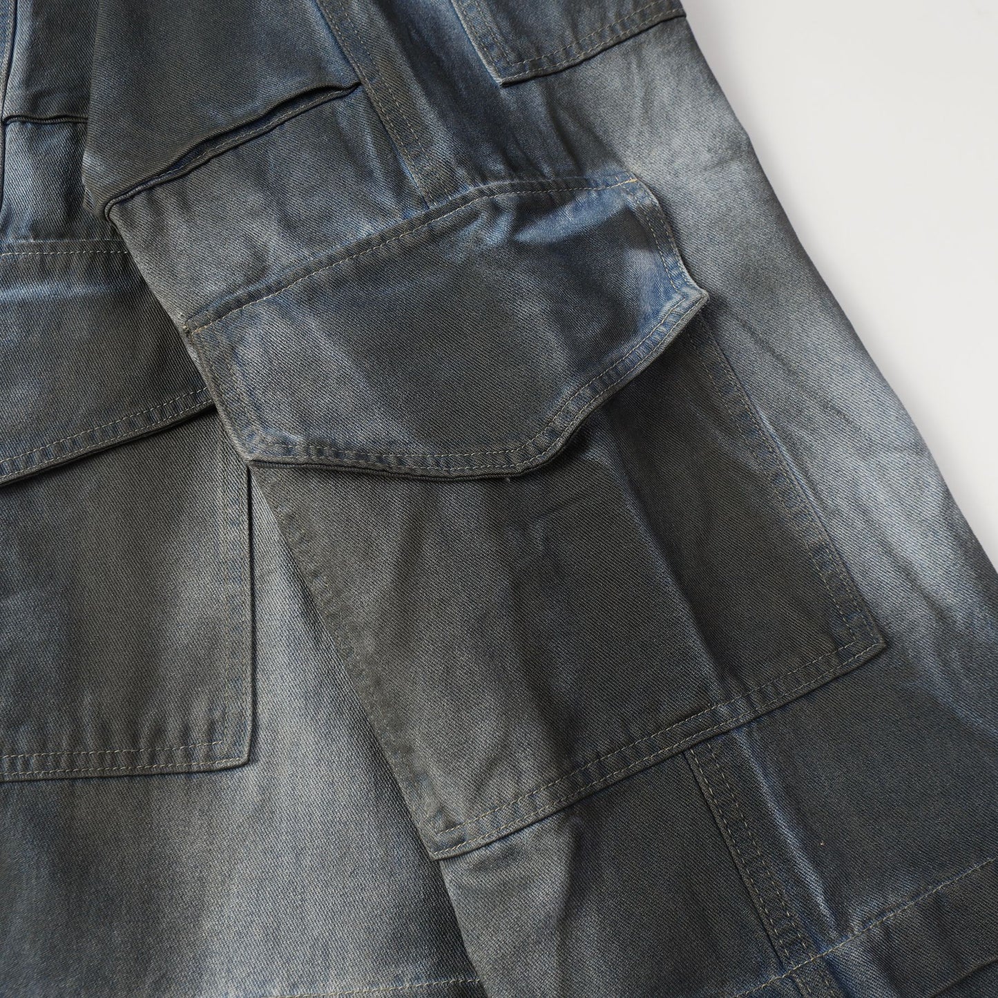 Maychao High Street Personalized Washing Overalls Denim Trousers