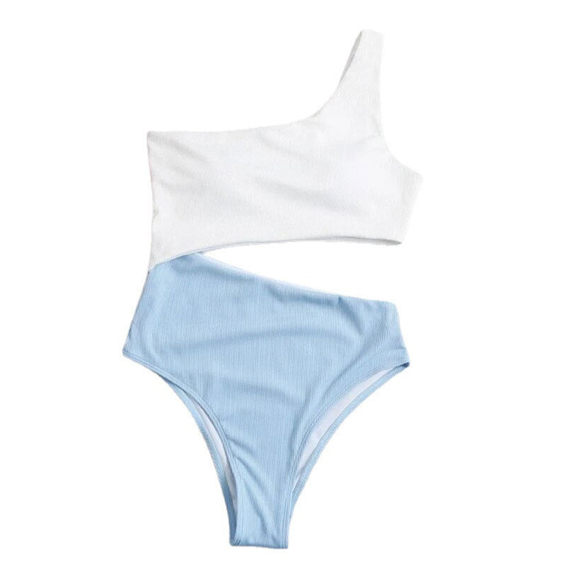 Triangle One-piece Bikini Hollow Out Vacation Swimsuit Women