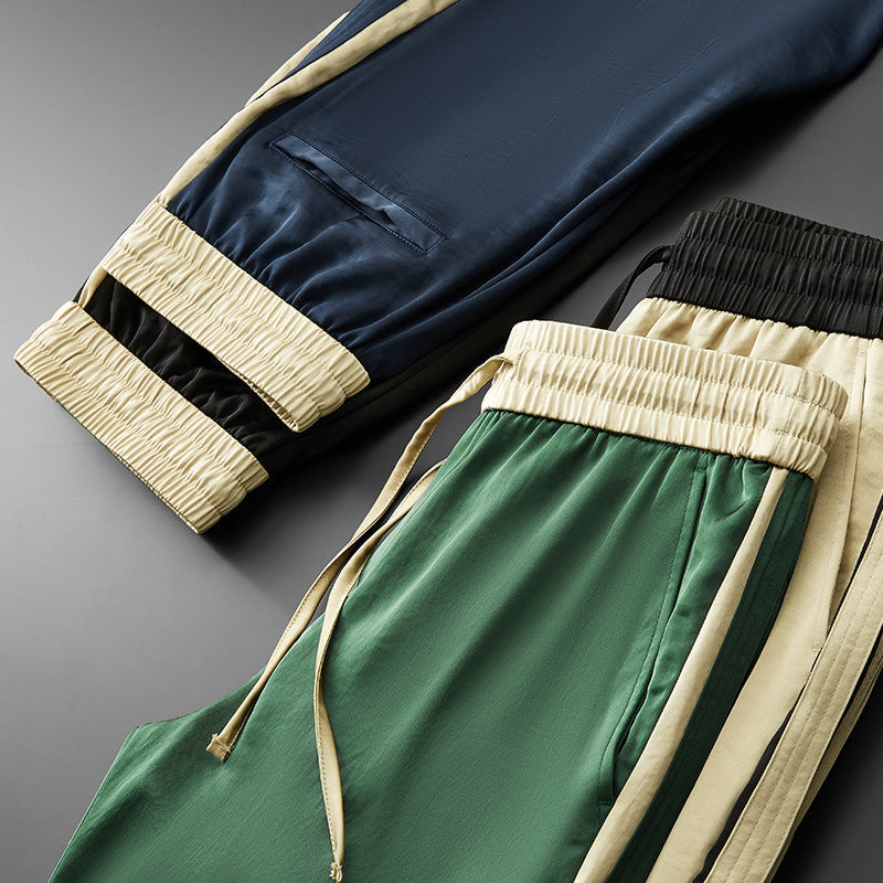 High-end Straight Male Loose Track Pants