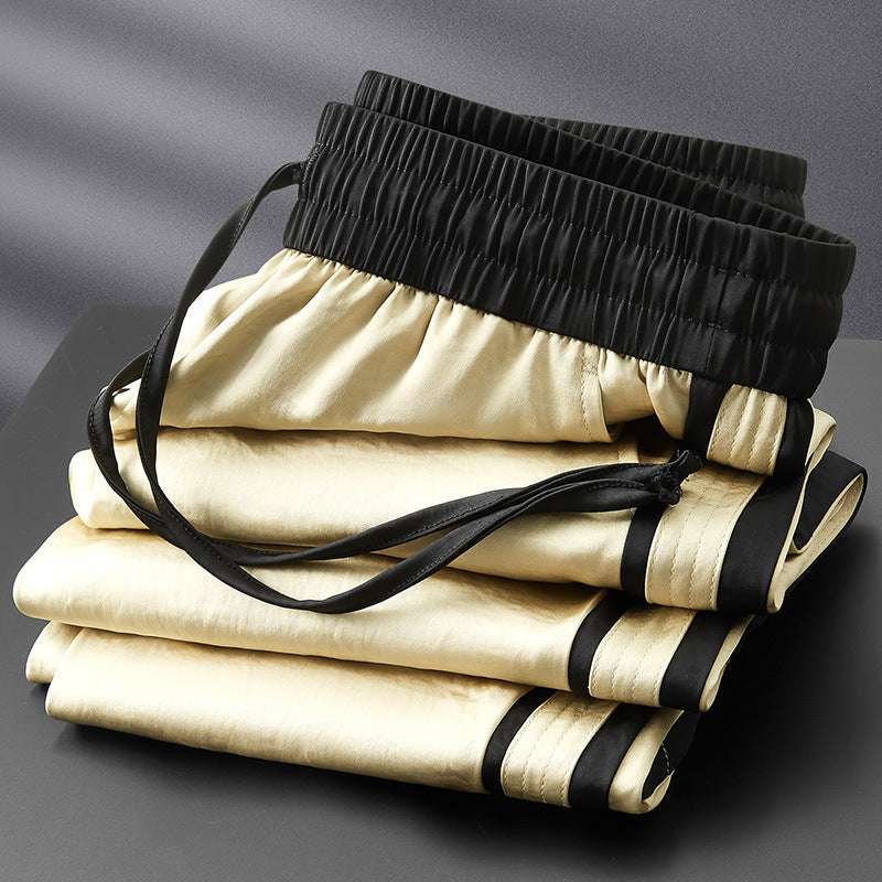 High-end Straight Male Loose Track Pants