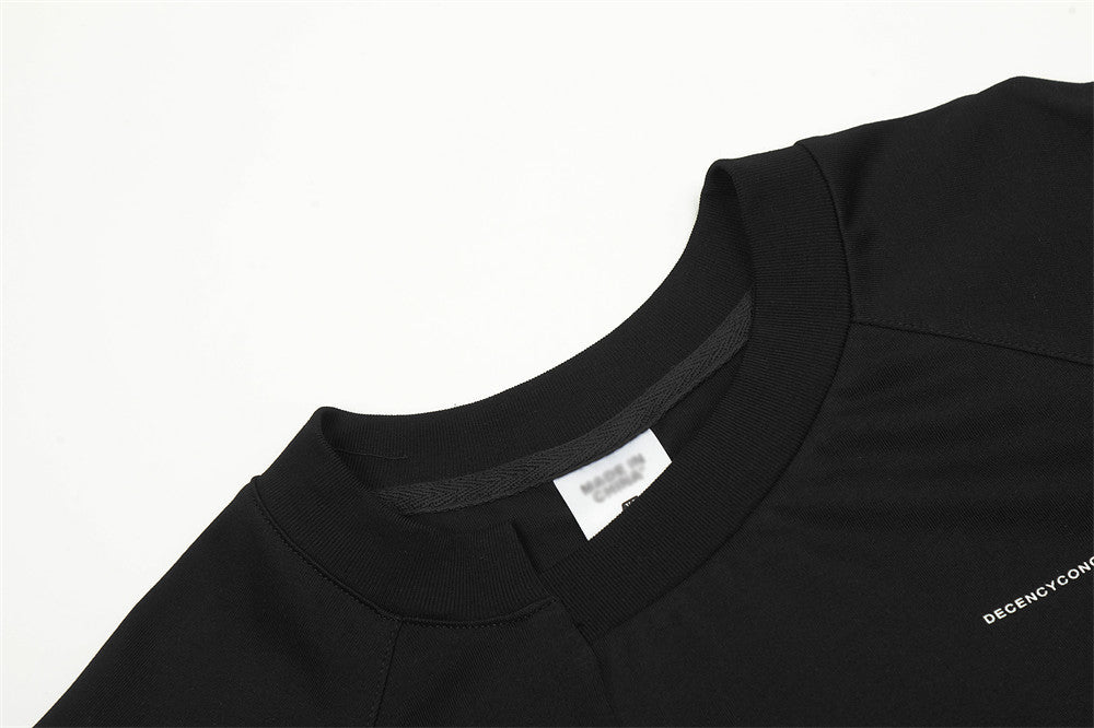 Men's Patchwork Short-sleeved Breathable Sweatshirt