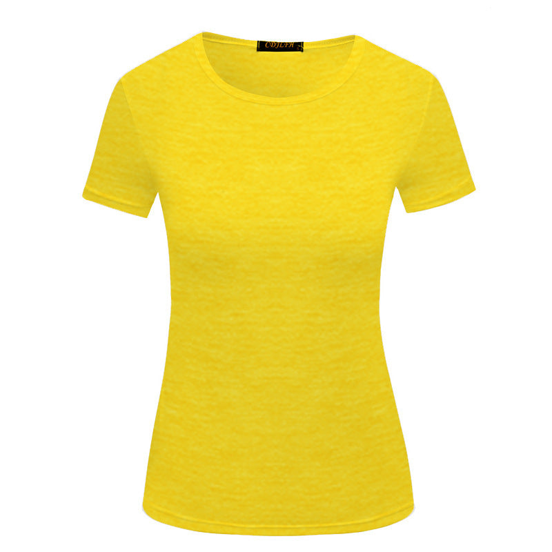 Fashionable Women's Solid Color Casual Short Sleeved Shirt