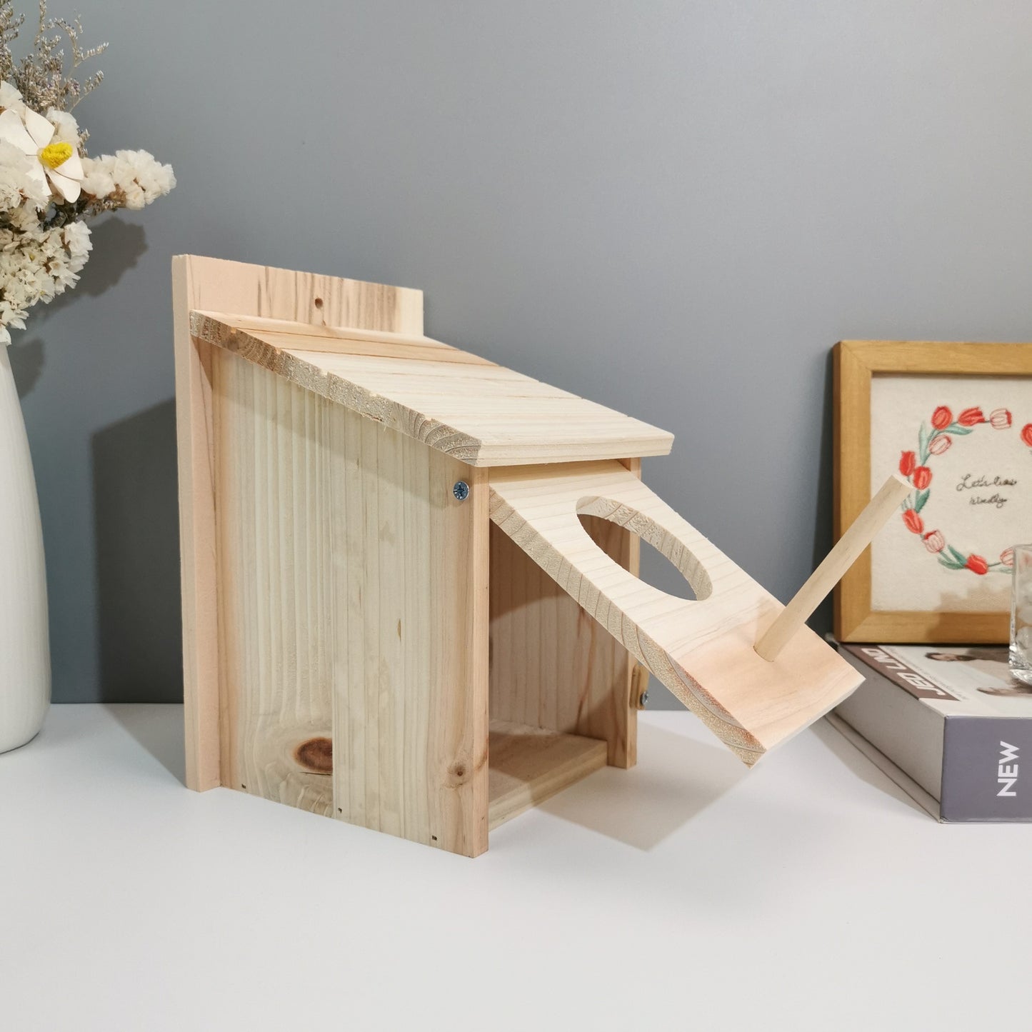 Creative Bird Breeding Box Wooden Bird Nest