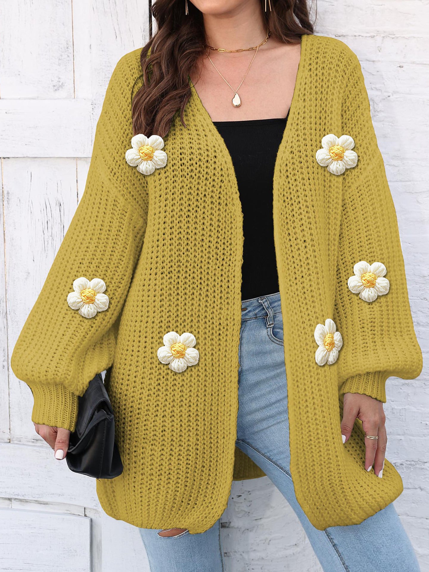 Women's Thick Coat Thick Needle Woven Sweater
