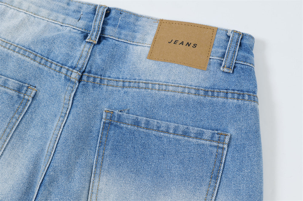 Inkjet Gradient Light-colored Jeans