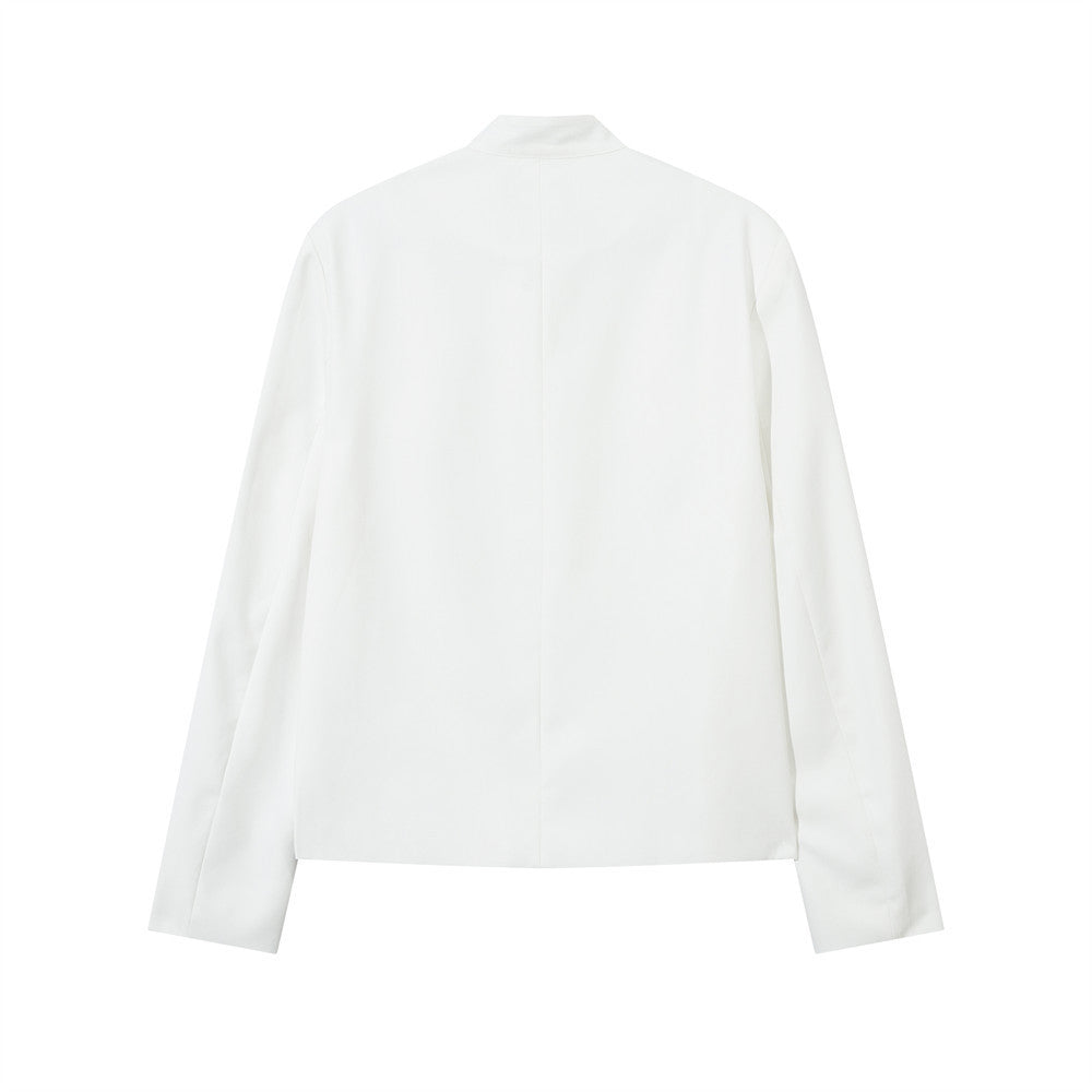 Chinese Style Stand Collar Casual Suit Jacket Men