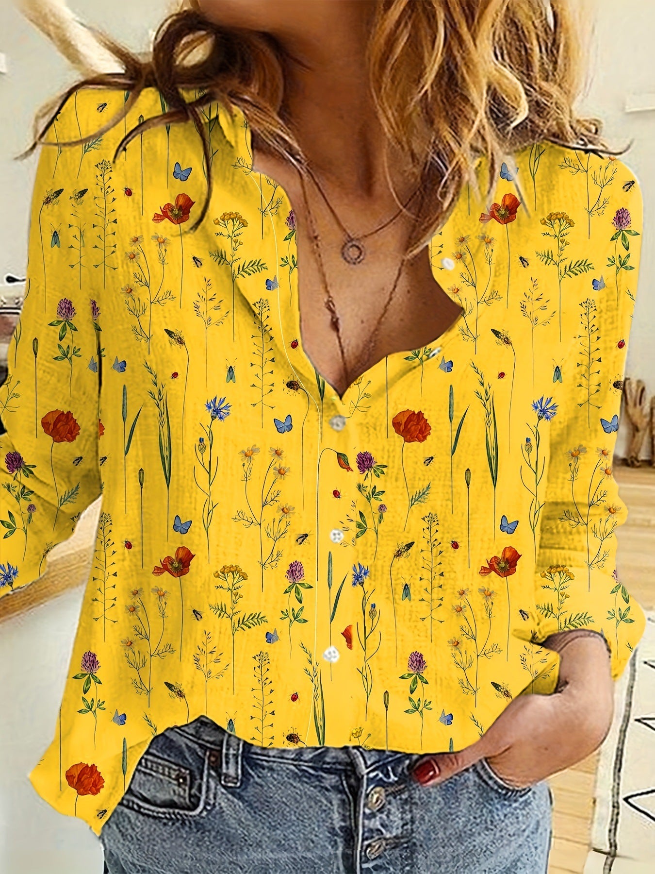 Love Sweet Fresh Casual And Comfortable 3D Digital Printing Loose Oversized Shirt Female