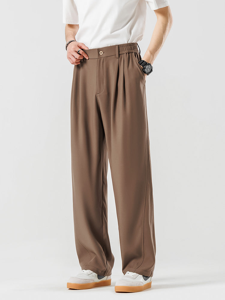 Draping Casual Suit Pants Men's Summer