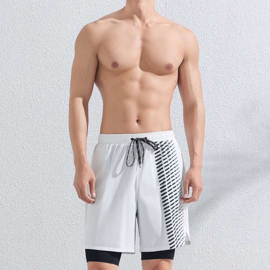 Men's Casual Minimalist Printed Beach Pants
