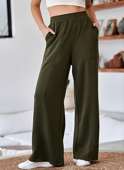 Women's High Waist Loose Wide Legs Trousers