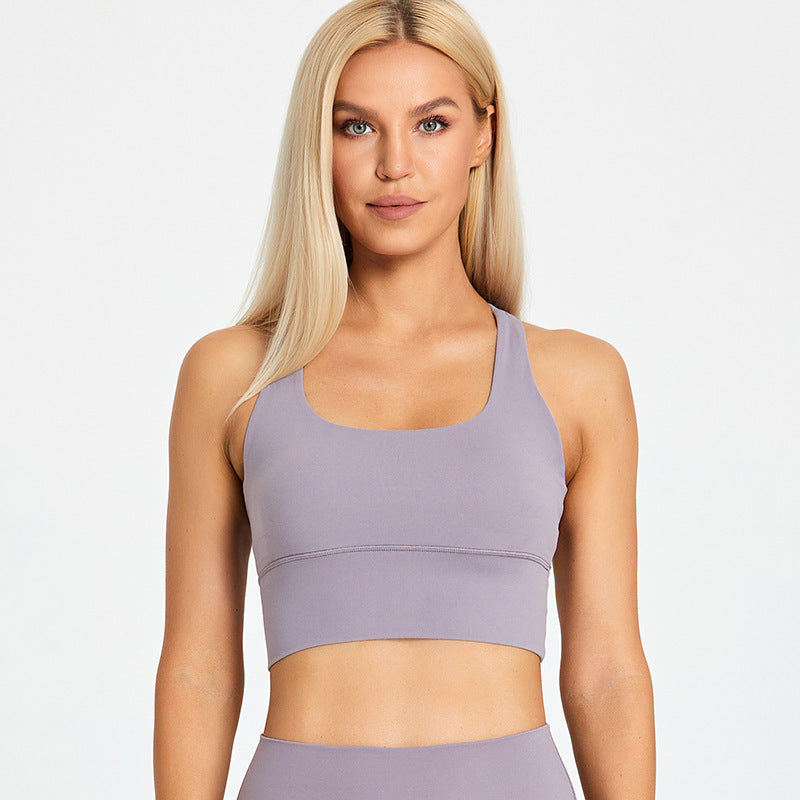 Fitness Bra With Chest Pad Cross Beauty Back Exercise Underwear