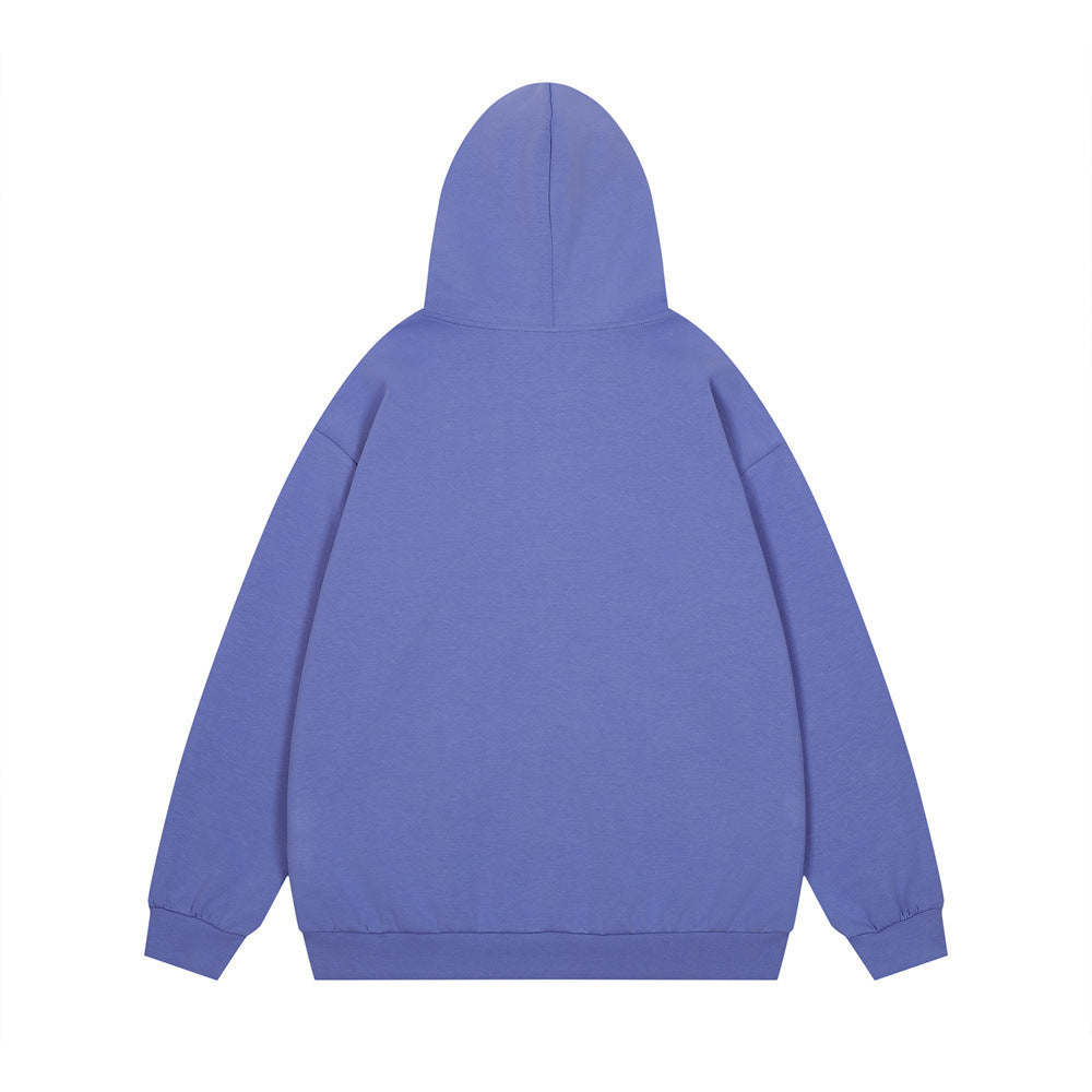 High Street American Letter Printed Hooded Jacket Men