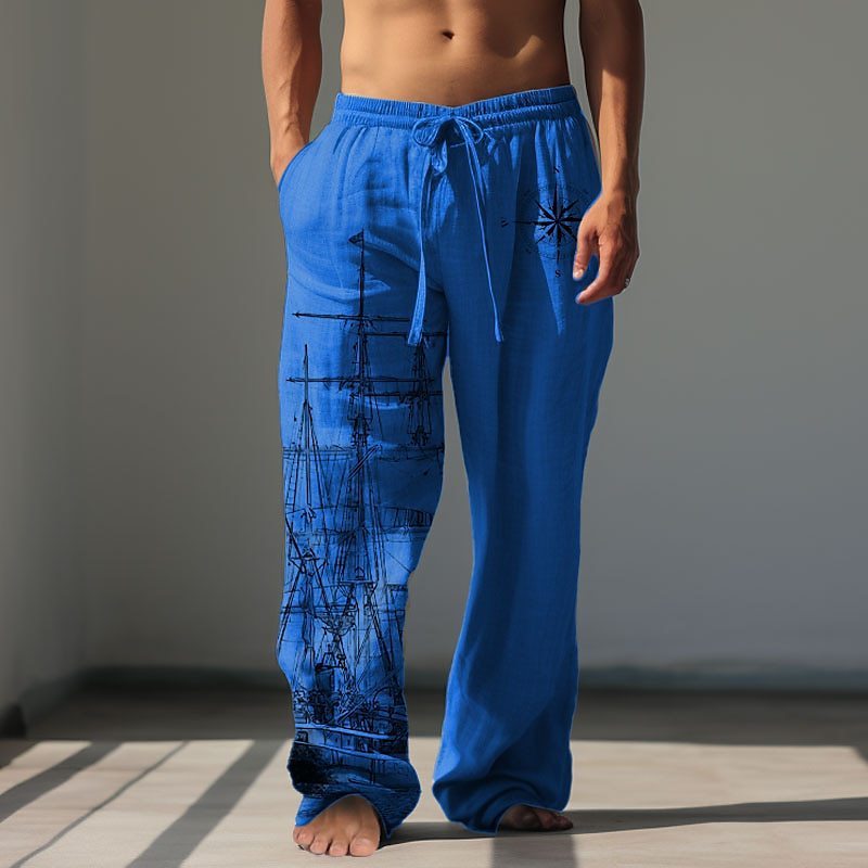 Men's Fashion Retro Ethnic Hawaiian Trousers