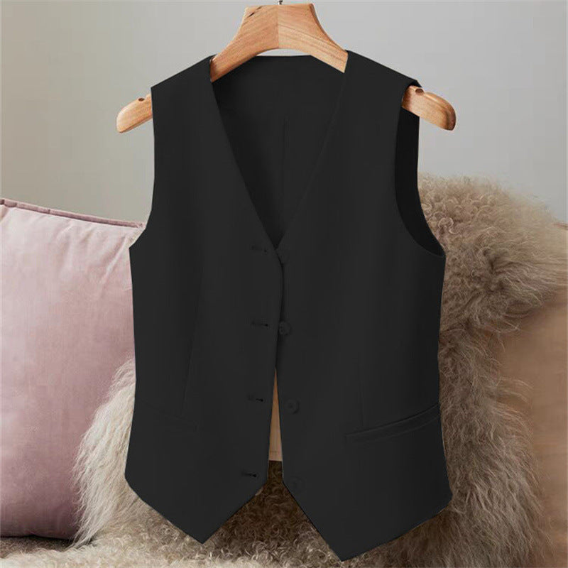 Slim Fit Sleeveless Short Waistcoat Jacket