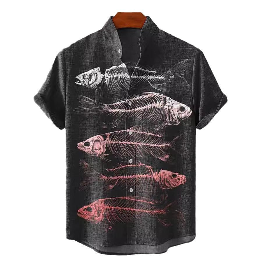 Hawaiian Printed Short Sleeved Shirt