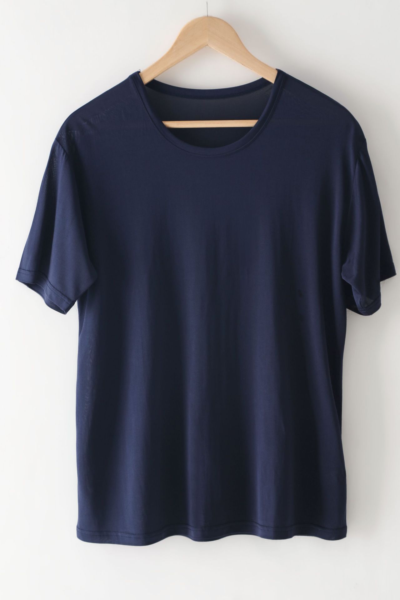 Men's Mulberry Silk Loose Round Neck Silk T-shirt