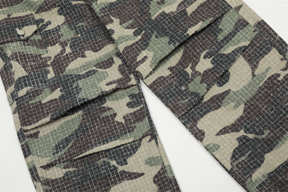 Men's Outdoor Camouflage Sports Fold Paratrooper Pants