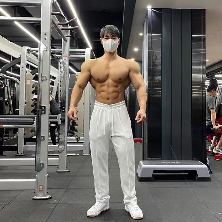 Men's Fashion Sports Fitness Gray Sweatpants