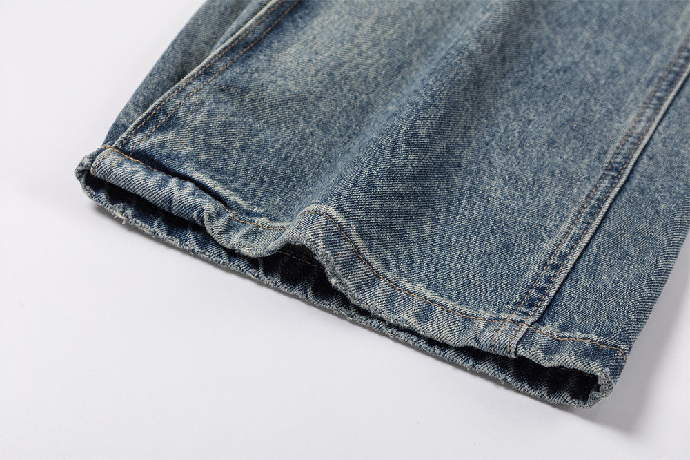 Men's American Washed White Jeans