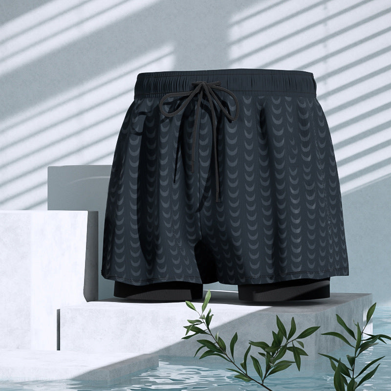 Men's Swim Trunks For Soaking In Hot Springs, Anti Awkward And Loose Fit