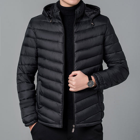 Cotton Coat Thin Silk Cotton Men's Outfit Cotton Jacket Double-sided Wear