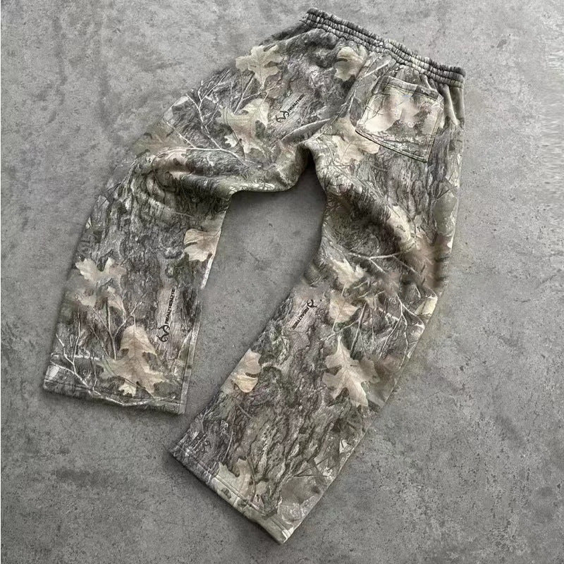 Leaves Camouflage 3D Printed Casual Pants For Men