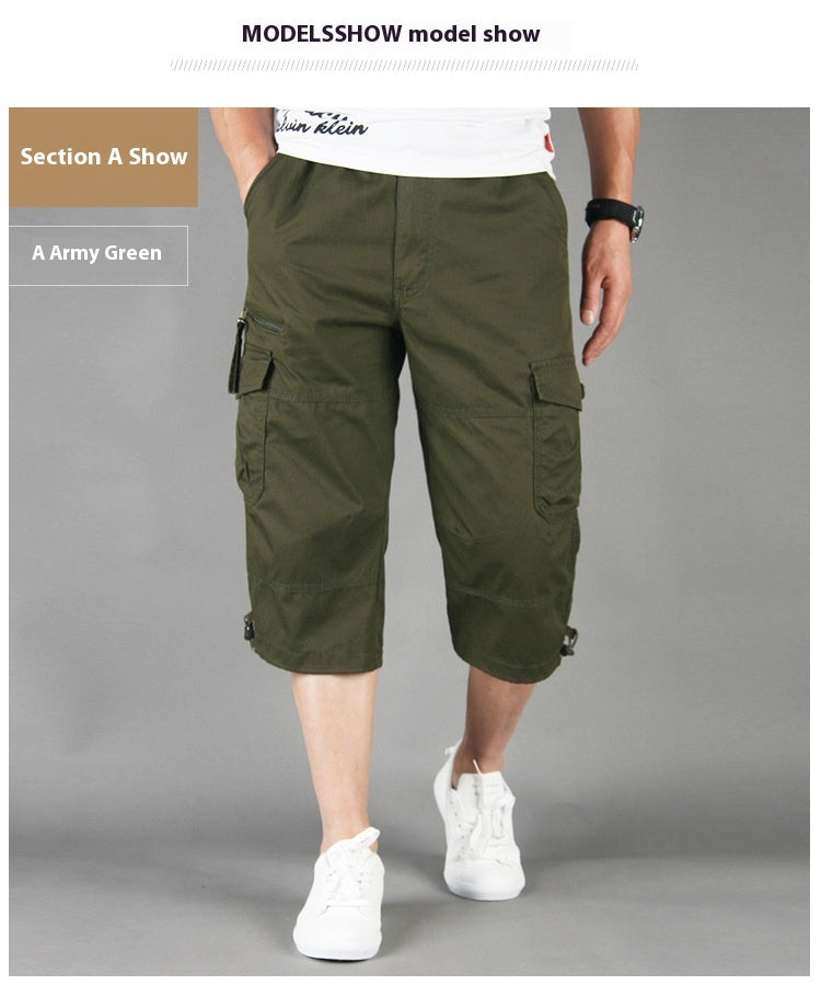 Men's Loose Thin Multi-pocket Outdoor Sports And Casual Shorts