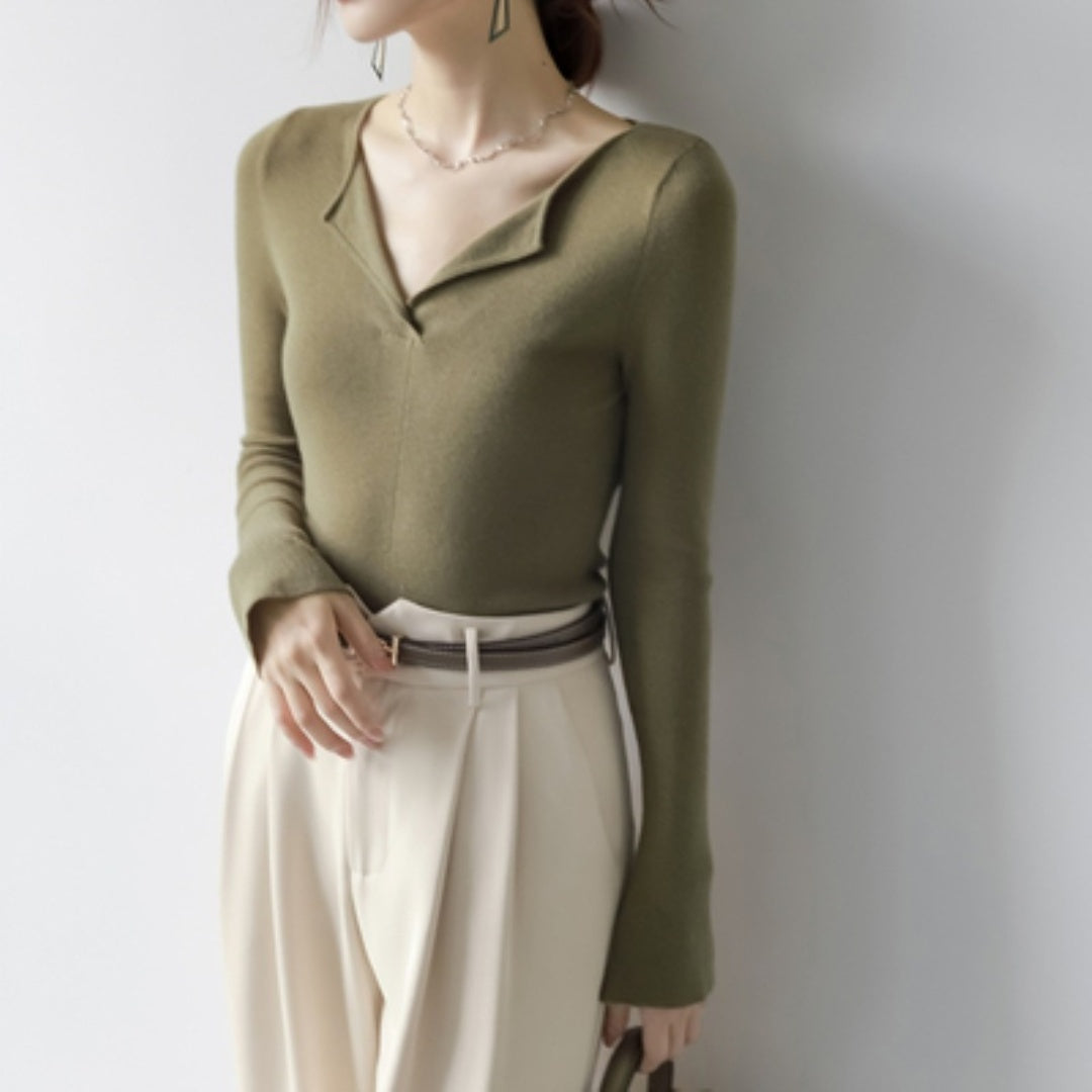 Women's Top Cardigan Design Simple Knit