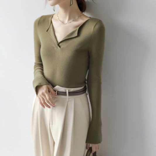 Women's Top Cardigan Design Simple Knit