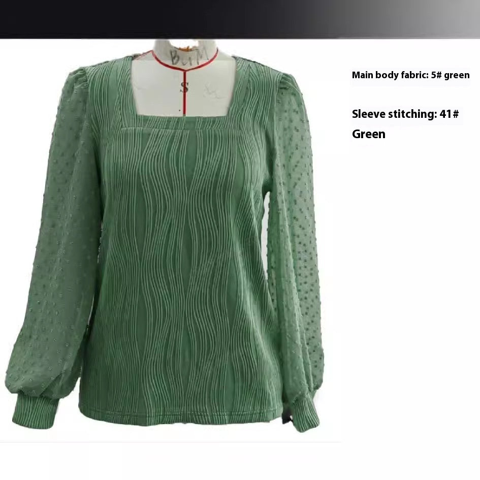 Water Ripple Women's Fashion Casual Long Sleeve Top