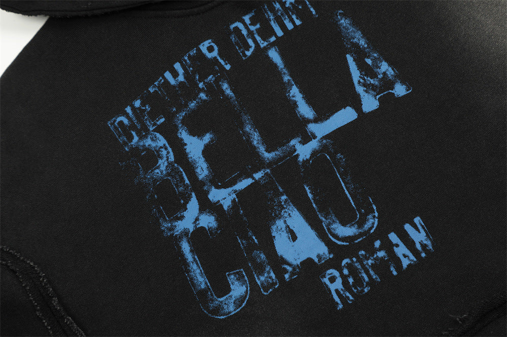Spray Painting Old Dirty Sweater For Men