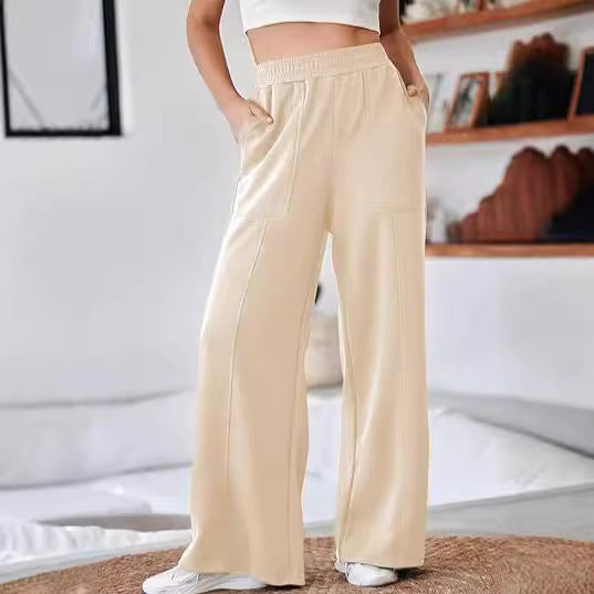 Women's High Waist Loose Wide Legs Trousers