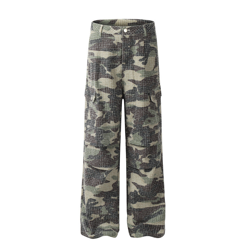Men's Outdoor Camouflage Sports Fold Paratrooper Pants
