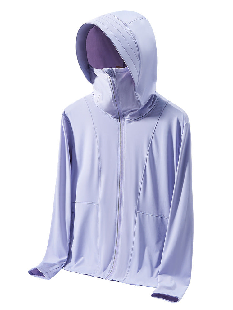Cloud Raw Yarn Ice Silk Sun Protection Clothing Female UV Protection Sunscreen Fishing Suits Male