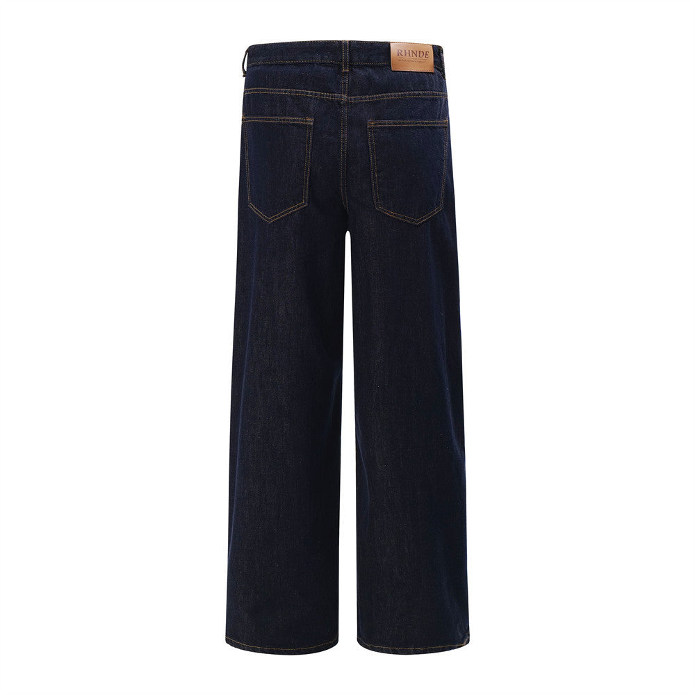 Loose Straight Jeans Men's High Street