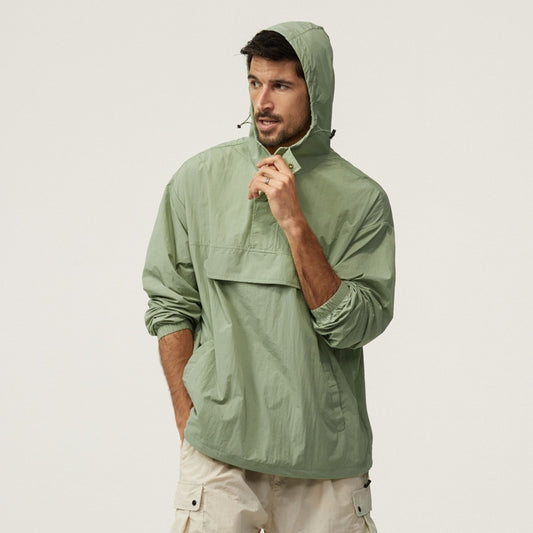 Outdoor Sun-proof Clothes Men's Summer Ice Silk Quick-drying Breathable And UV-resistant