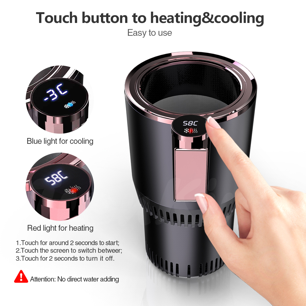 Electric Drink Cup Cooler 12v Beer Coffee Cooler and Warmer for Car Home Office