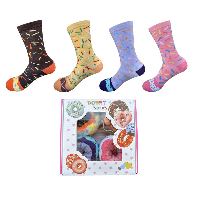 Neway Doughnuts Cotton Socks