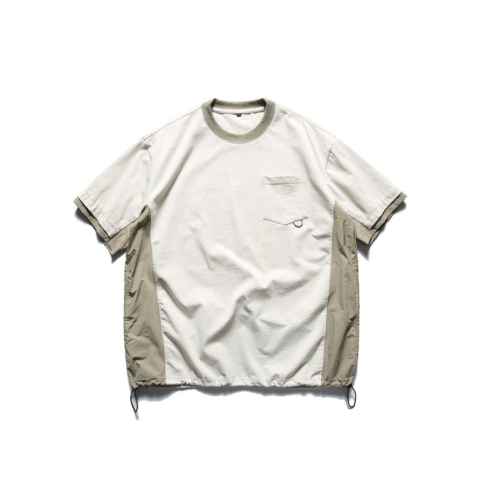 Mountain Outdoor Design Sports T-shirt Men's Loose