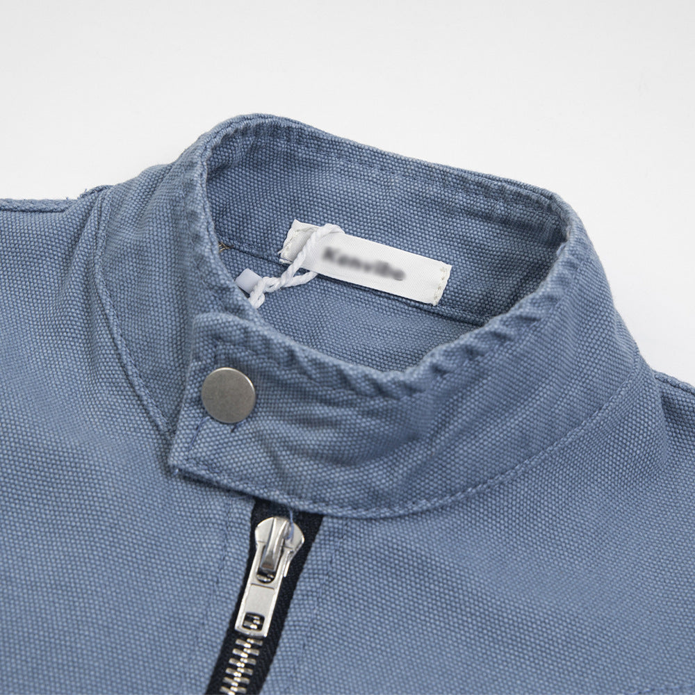 Short Jacket Men's Trend Punk Deconstruction Split Stitching