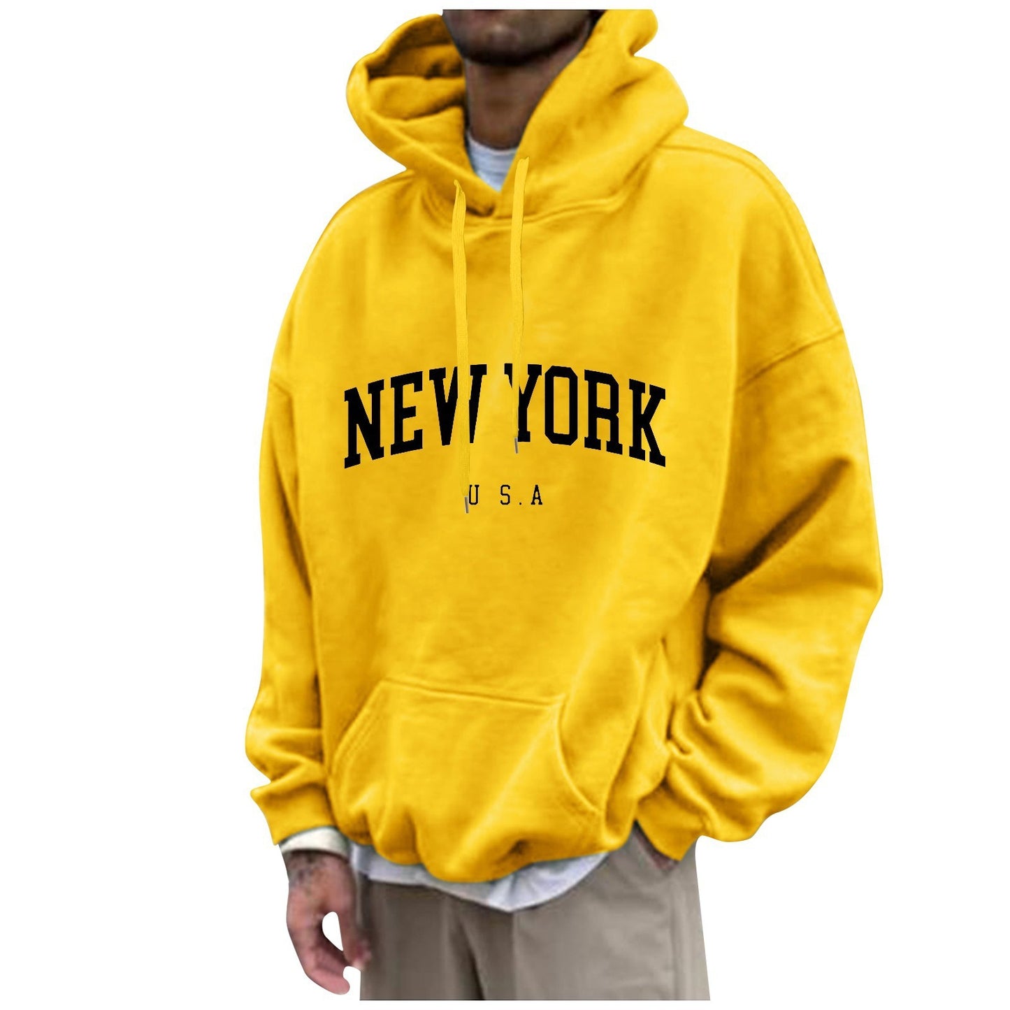Men's Fashion Casual Long Sleeve Hoodie Loose