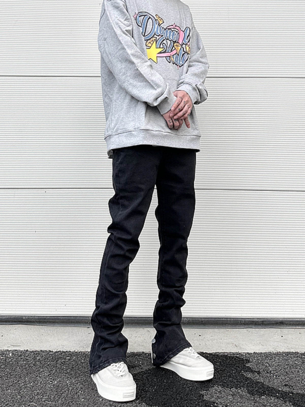 Fashion Brand Straight Micro-pull Slimming Trousers